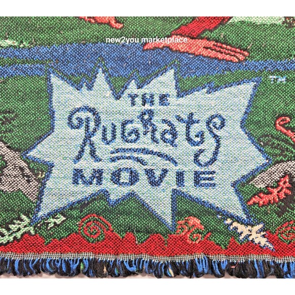 Vintage Rugrats Tapestry Throw Blanket Northwest Company 1990s Rugrats the movie - Picture 12 of 12